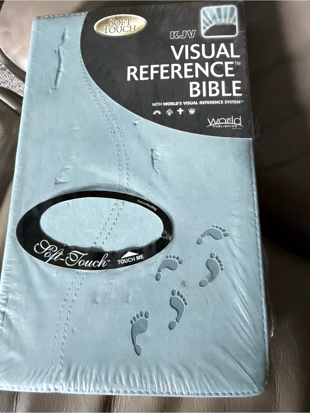 KJV Visual Reference Bible Cover in Light Blue